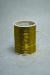 A skein of gold thread