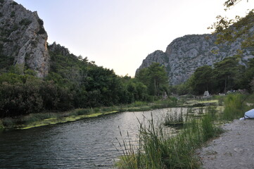 river in the mountains