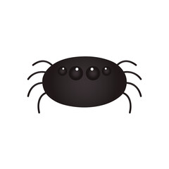 halloween spider icon, colorful design