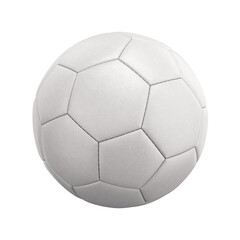 Fototapeta premium White soccer ball isolated on a white background, 3D render