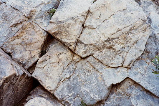Smooth and cracked rock texture