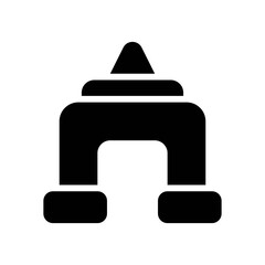 baby toy related toy blocks with sharp corner, stand and other shape for kids vectors in solid design,