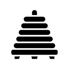 baby toy related toy ring toss with stand and strips ring for kids vectors in solid design,