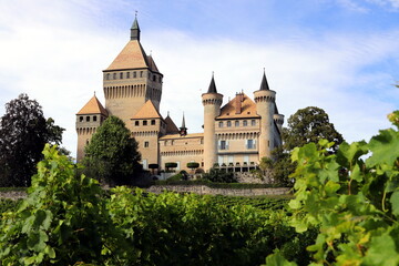 Fototapeta na wymiar Schloss Vufflens in der Schweiz