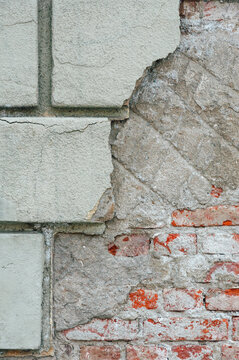Old damaged wall background