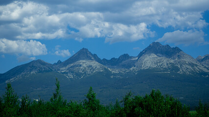 Fototapeta premium clouds over the mountains