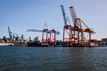 Fototapeta na wymiar container cargo freight ship 2