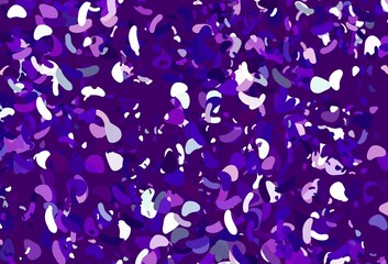 Fototapeta premium Light Purple vector background with abstract forms.