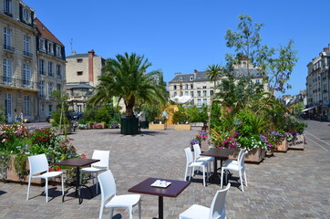 La Place Saint-Sauveur à Caen (Calvados - Normandie - France) Juin 2018
