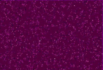 Light Purple vector background with bubbles.
