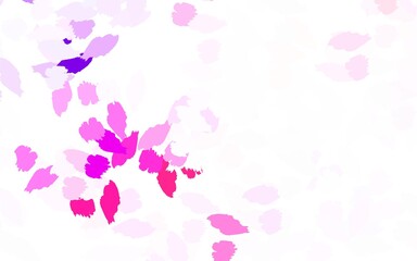 Light Pink, Red vector backdrop with memphis shapes.