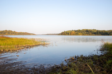 A beautiful image of the river on a sunny summer day.