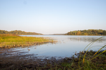 A beautiful image of the river on a sunny summer day.