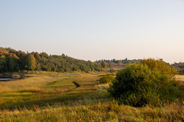 Beautiful landscape photo of the expanses of Russia.