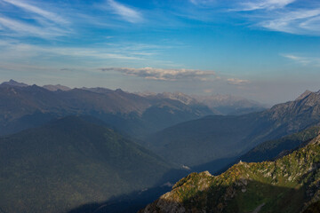 mountain ranges of the Caucasus. Krasnaya Polyana Krasnodar territory