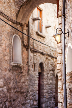 Light, Arch and Openings in a Medieval Village in Greece