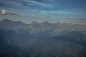 mountain ranges of the Caucasus. Krasnaya Polyana Krasnodar territory