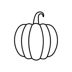 pumpkin icon image, line style design