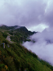 Fototapeta premium clouds over mountain