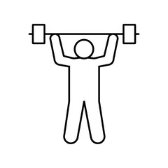 powerlifting icon. Trendy powerlifting logo concept on white background from Sport collection.