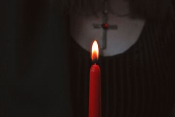 candle in the dark