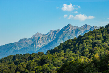 mountain ranges of the Caucasus. Krasnaya Polyana Krasnodar territory