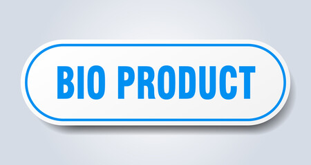 bio product sign. rounded isolated button. white sticker