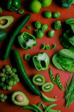 Green on red