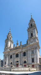 Fototapeta na wymiar cathedral in Lugo (in Spanish Catedral de Santa María de Lugo) Northern Spain Galicia 