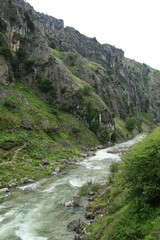 Fototapeta na wymiar Panoramic of the Cares river