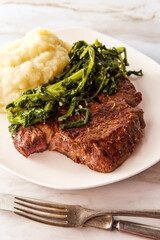 Fried Steak Mashed Potatoes