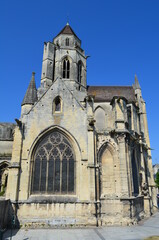 Fototapeta na wymiar Eglise Saint Etienne Le Vieux à Caen (Calvados - Normandie - France)