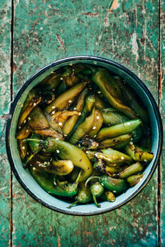 Roasted Green Chile Peppers