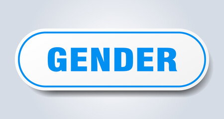 gender sign. rounded isolated button. white sticker