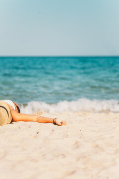 Woman on the beach