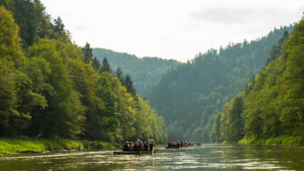Traditional rafting on the Dunajec Gorge, Pieniny, Poland, © Kamil