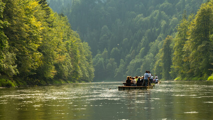 Traditional rafting on the Dunajec Gorge, Pieniny, Poland, © Kamil