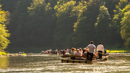 Traditional rafting on the Dunajec Gorge, Pieniny, Poland, © Kamil