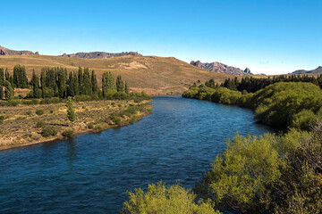 Der Rio Limay in der Nähe von Bariloche, Provinz Rio Negro, Patagonien, Argentinien
