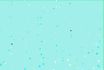 Light Blue, Yellow vector pattern in polygonal style with circles.