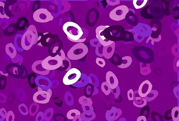 Light Purple vector cover with spots.