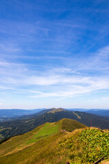 Landscape with mountains and blue sky. Beskids Mountains  © Sławomir Bodnar