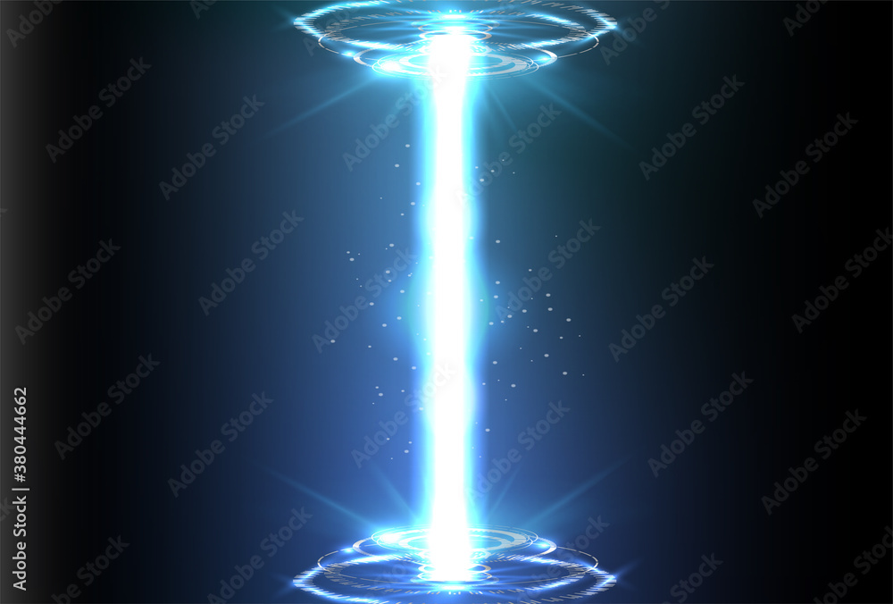 Poster futuristic circle vector hud interface screen design. abstract style on blue background. abstract ve