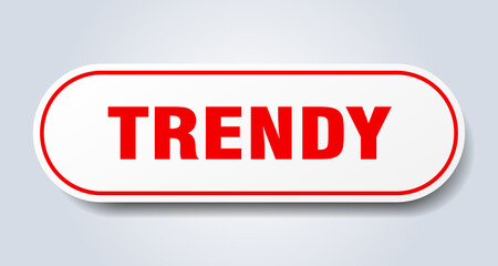 trendy sign. rounded isolated button. white sticker