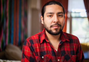 Camera Aware Hispanic Male