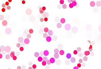 Light Pink, Red vector backdrop with dots.