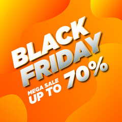 Black Friday Sale Banner Design for your website or social media post for promotion