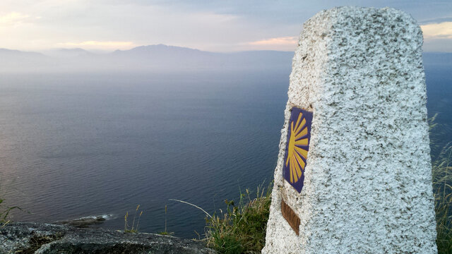 Sign on the Way of Saint James (Camino de Santiago), Finisterre