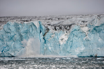 Calving Icebergs, Svalbard, Norway