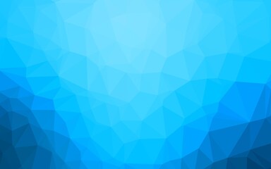 Fototapeta na wymiar Light BLUE vector shining triangular template. A completely new color illustration in a vague style. Polygonal design for your web site.